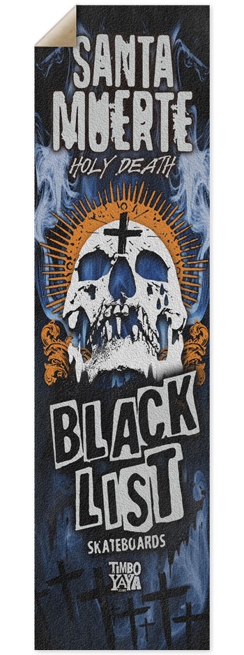Santa Muerte Custom Griptape 9 x 33 Inch Griptape