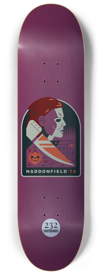 Haddonfield ‘78 (Silver Base) 8-1/4 Skateboard Deck