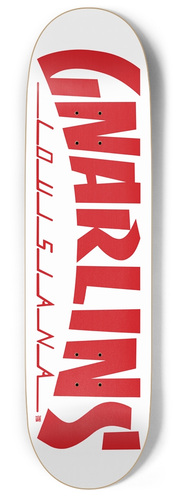 GNARLINS (Red n White) 9 Inch Skateboard