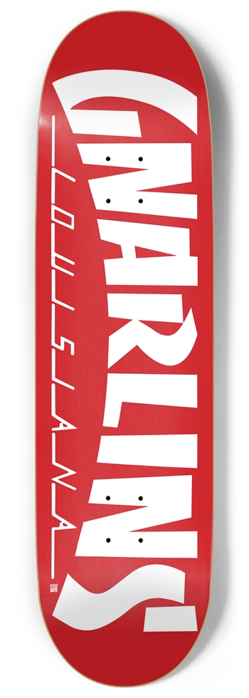 GNARLINS (White N Red) 9 Inch Skateboard