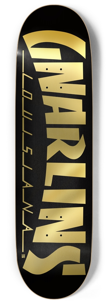 GNARLINS (Black n Gold) 9 Inch Skateboard