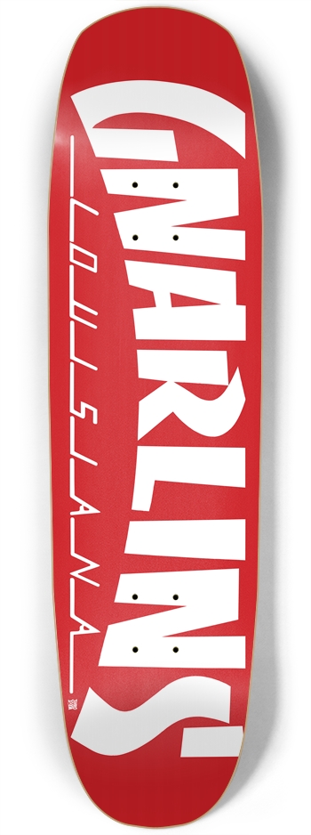 GNARLINS (White n Red) Square Nose