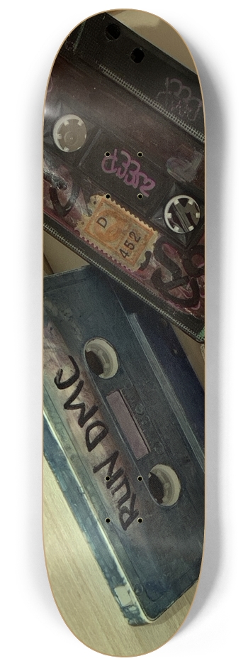 Cassette Tape GLOW 8-1/4 Skateboard Deck