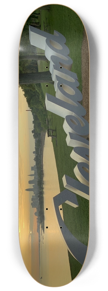 Cleveland SKYLINE GLOW 8-1/4 Skateboard Deck