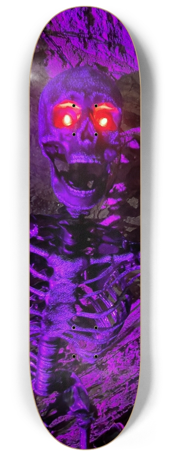 Skull Eyes GLOW 8-1/4 Skateboard Deck