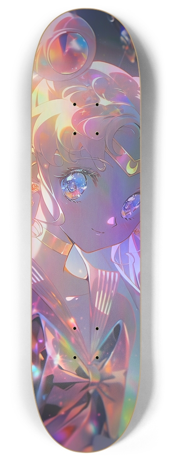Sailor Moon Holographic 8 Inch Skateboard Deck