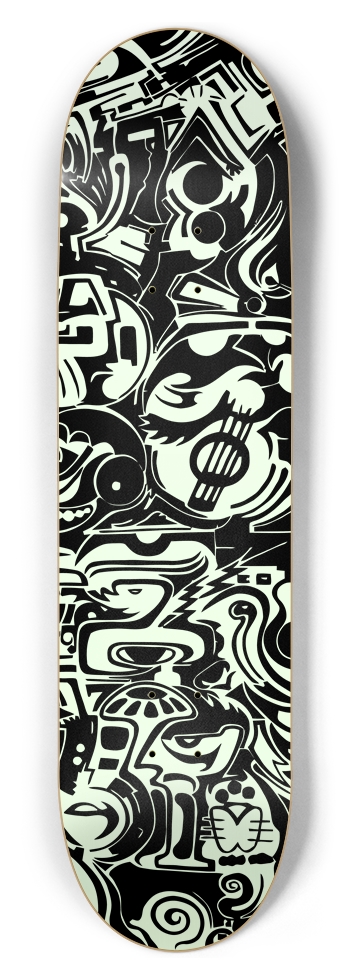 Asylum Graffiti 3 8-1/2 Skateboard Deck