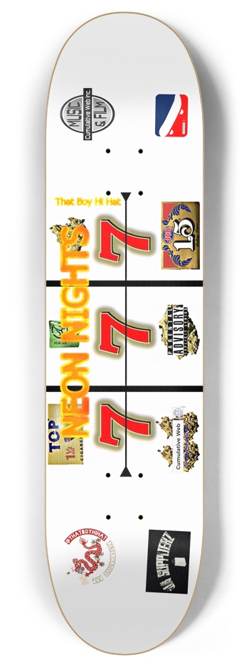 NEON NIGHTS pt.777 8 Inch Skateboard Deck