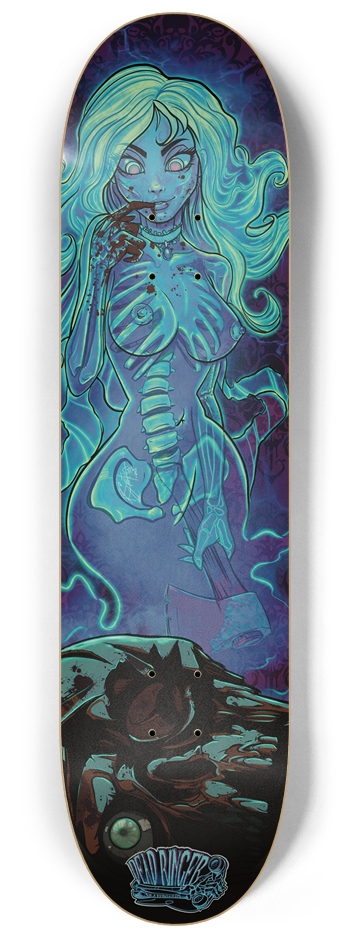 Glow in the Dark Lizzie 8.25” 8-1/4 Skateboard Deck