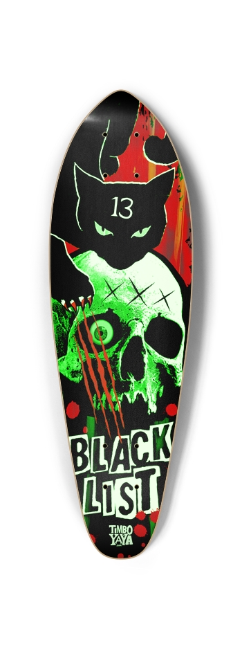 BlackList Black Cat (Glow-In-The-Dark) Mini Cruiser