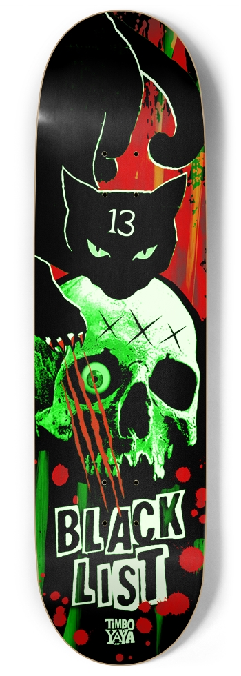 BlackList Black Cat (Glow-In-The-Dark) 9 Inch Skateboard