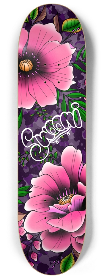 Peony 8.25 8-1/4 Skateboard Deck