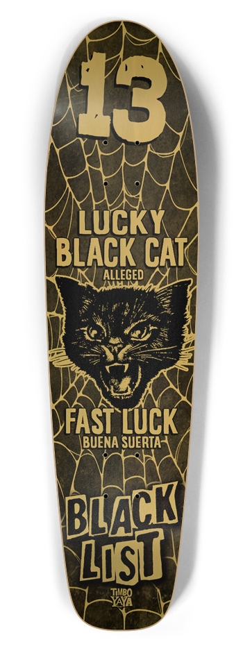 Lucky Black Cat (GLOW) Bottle Tail