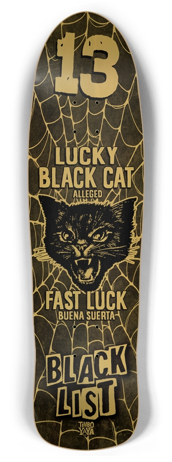 Lucky Black Cat (GLOW) Retro Rocket
