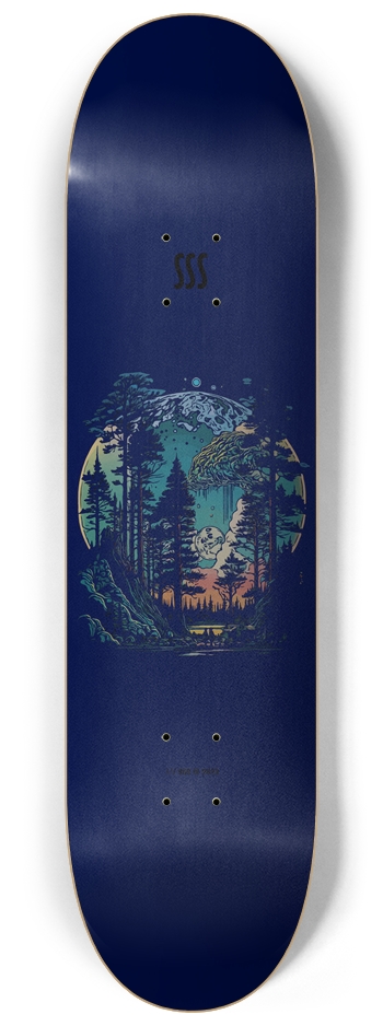 SSS '85 MIDNIGHT DREAM 05 /// FOIL NAVY 8-1/4 Skateboard Deck