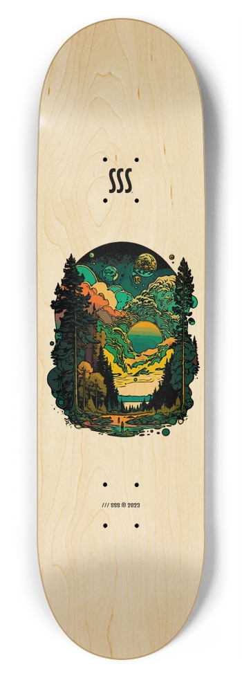 SSS '85 LAKESIDE 03 /// NATURAL 8-3/4 Inch Skateboard