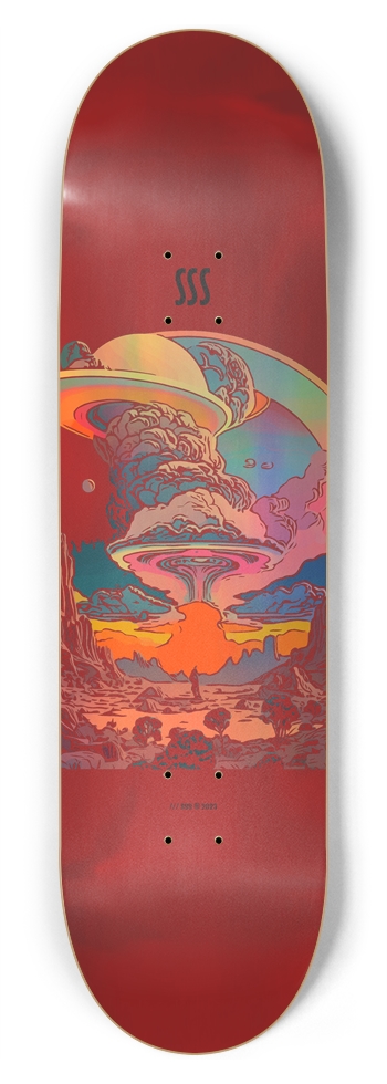 SSS '85 SAND PLANET 01 /// HOLOGRAPHIC 8-3/4 Inch Skateboard