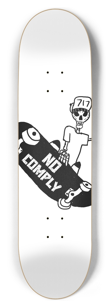 NO COMPLY 8.5 deck 8-1/2 Skateboard Deck