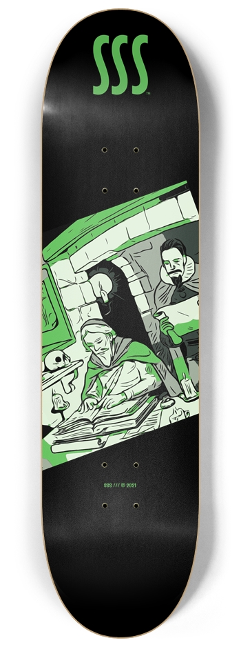 SSS ROSY+CROSS 04 /// GLOW N DARK 8-1/4 Skateboard Deck