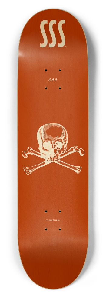 SSS SKULL N BONES 05 /// NATURAL MAHOGANY