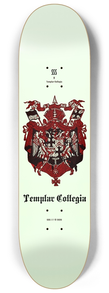 SSS TEMPLAR 04 /// GLOW N DARK 8-1/4 Skateboard Deck