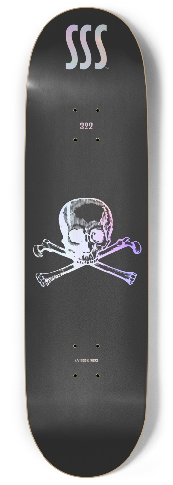 SSS SKULL N BONES 04 /// HOLOGRAPHIC PEARL