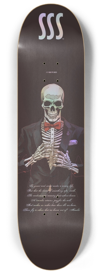 SSS FREEMASONIC 09 /// HOLOGRAHIC 8-1/4 Skateboard Deck
