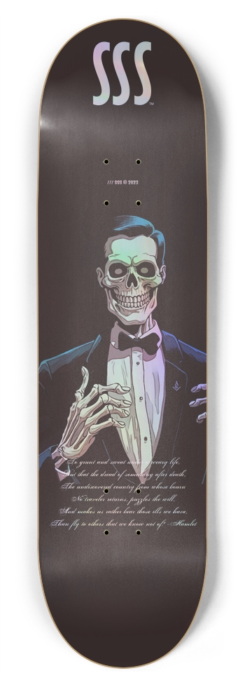SSS FREEMASONIC 08 /// HOLOGRAHIC 8-3/4 Inch Skateboard