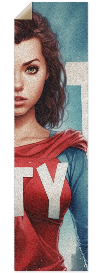 Stewy superhero Jenna front 9 x 33 Inch Griptape