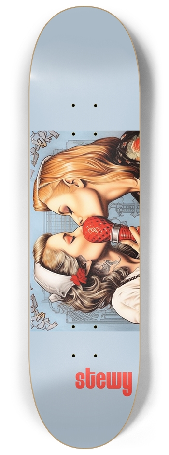 stewy blue passion 8-1/4 Skateboard Deck