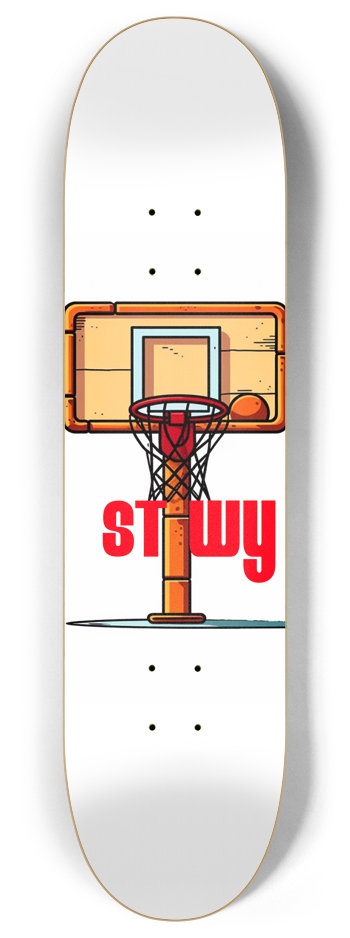 Stewy hoops 8 Inch Skateboard Deck