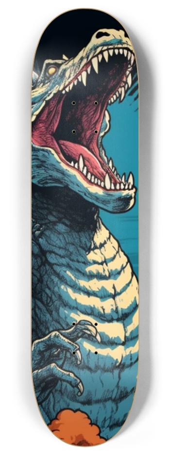 Stewy Dinosaur scream 8 Inch Skateboard Deck