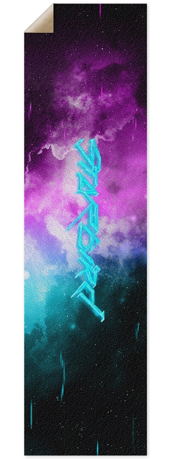 Galactik Cyberpunk Logo Griptape 9 x 33 Inch Griptape
