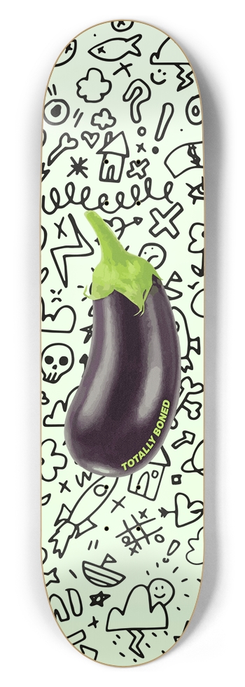 Totally Boned Aubergine Glow 8-1/2 Skateboard Deck