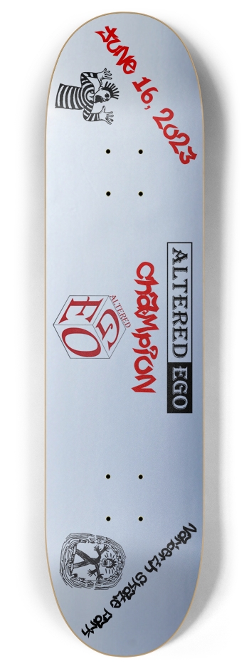 Altered Ego Champion Skateboard 8 Inch Skateboard Deck
