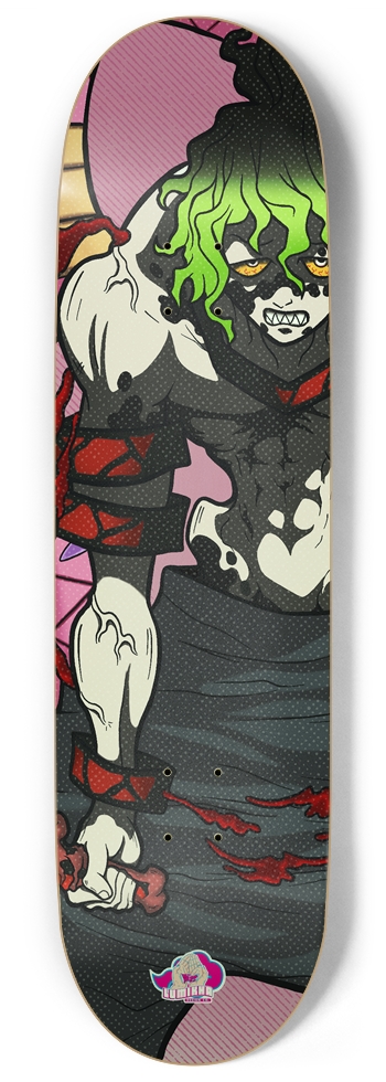 Gyutaro Demonslayer-Glow 9 Inch Skateboard