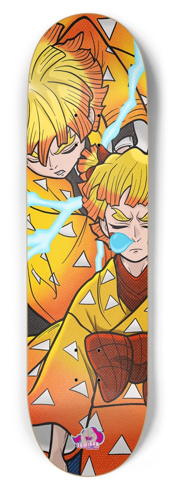 Zenitsu Demonslayer 8-3/4 Inch Skateboard