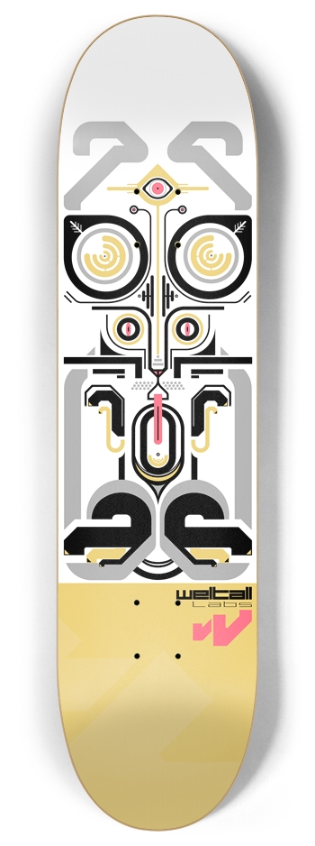 All-Seeing Cat 8 Inch Skateboard Deck