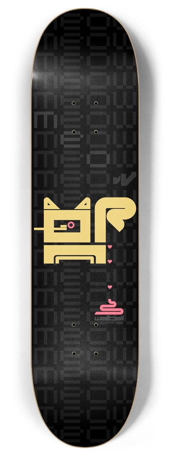 Crappy Cat 8 Inch Skateboard Deck