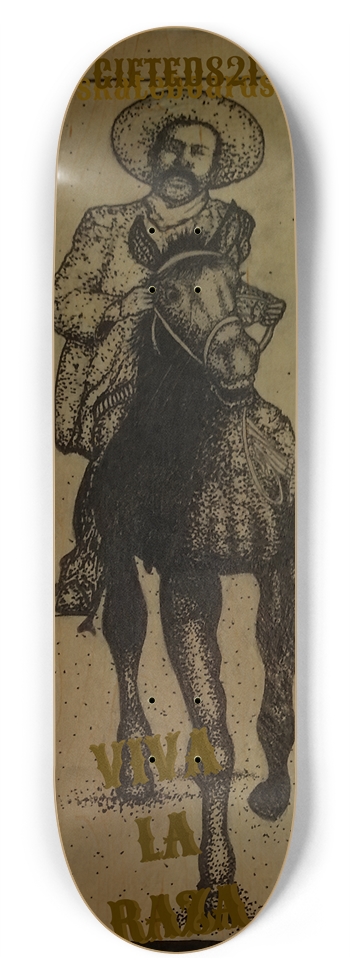 Pancho Villa VIVA LA RAZA 8-3/4 Inch Skateboard