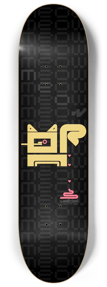 Crappy Cat 8-1/4 Skateboard Deck