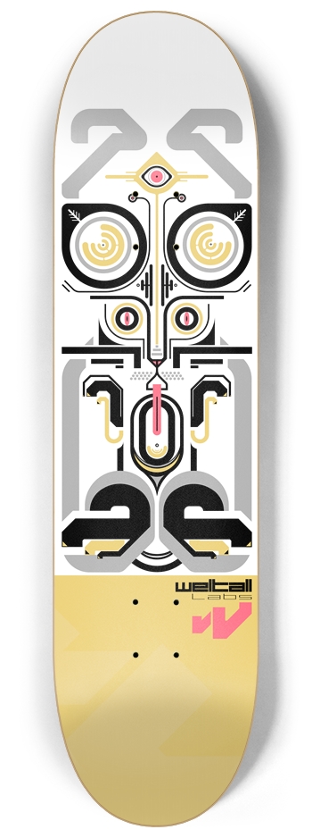 All-Seeing Cat 8-1/4 Skateboard Deck