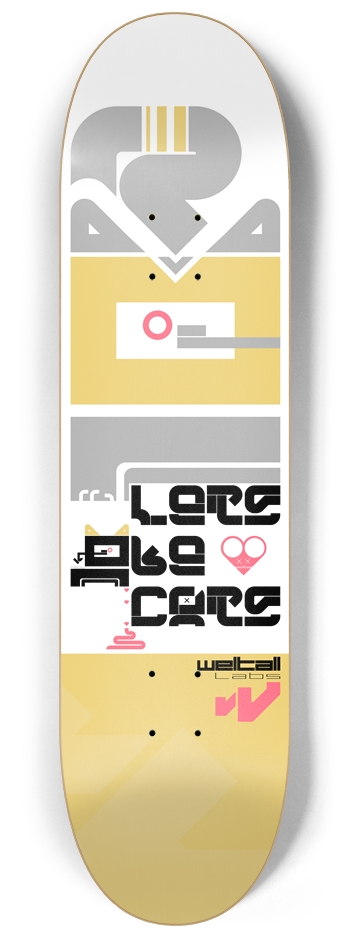 Let's Be Cats 8-1/4 Skateboard Deck