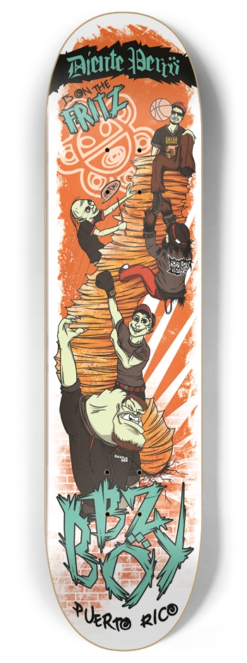 Diente Perro X Fritz Skateboards 8 Inch Skateboard Deck