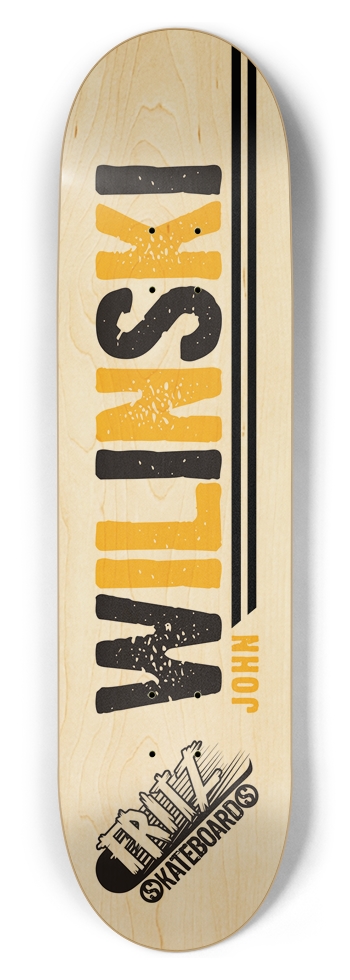 Fritz Skateboards X John Hollywood Wilinski 8-1/2 Skateboard Deck