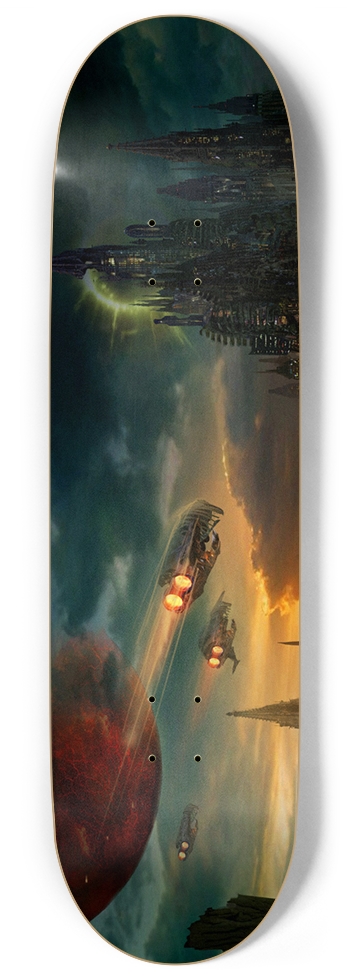 Custom Skateboard Space #0024 9 Inch Skateboard
