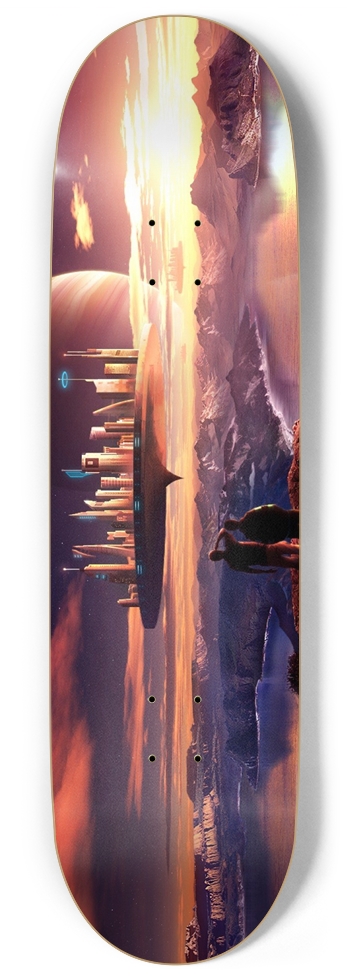 Custom Skateboard Space #0030 9 Inch Skateboard