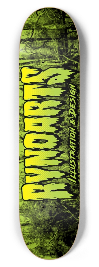 RynoArts Creature letters 7-3/4 Skateboard Deck