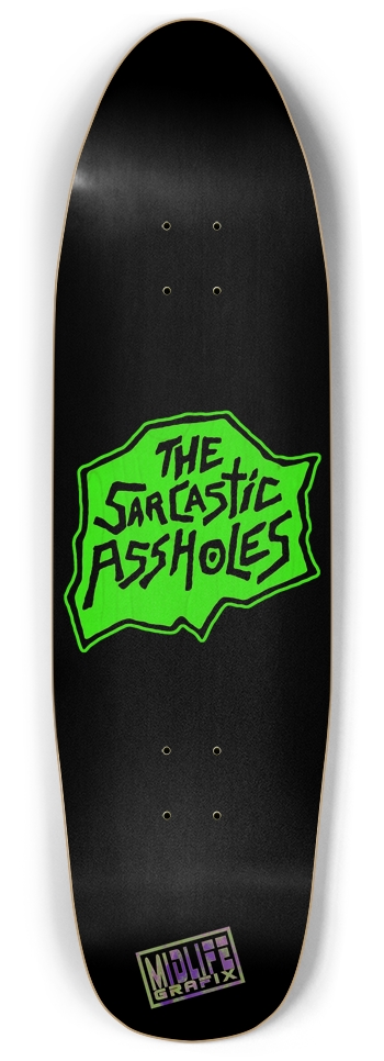 T.S.A The Sarcastic Assholes Punk Pool Deck Punk Nose Pool Shape