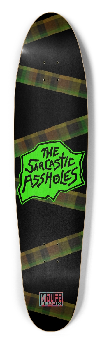 T.S.A. Plaid Stripe Longboard Longboard Shape